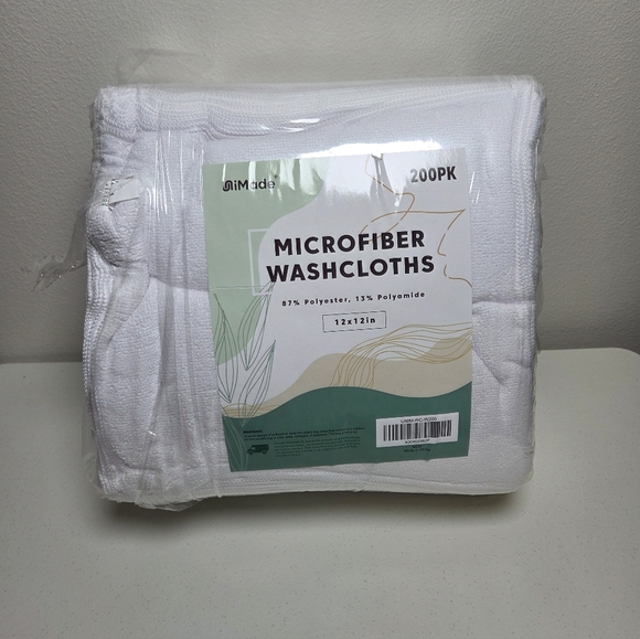 Unimade Other - New Unimade 200 Pack Bulk Microfiber Wash Cloths